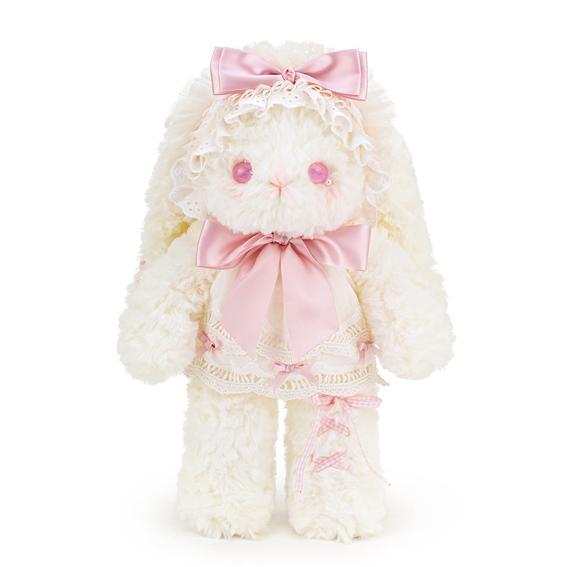 Cute bow bunny plush toy