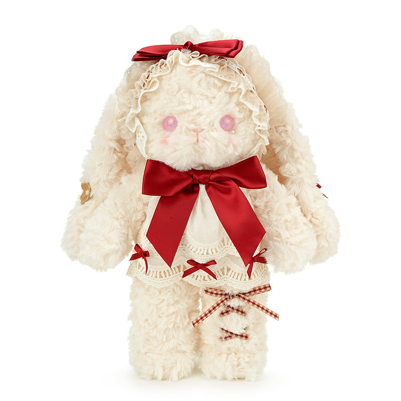 Cute bow bunny plush toy